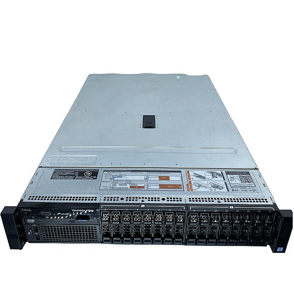 Servidor Dell R730 c/ 8 Baias 2,5": 2 Xeon E5-2673 V3, Ram 64Gb, 2x SSD SAS 1.6TB, Trilho