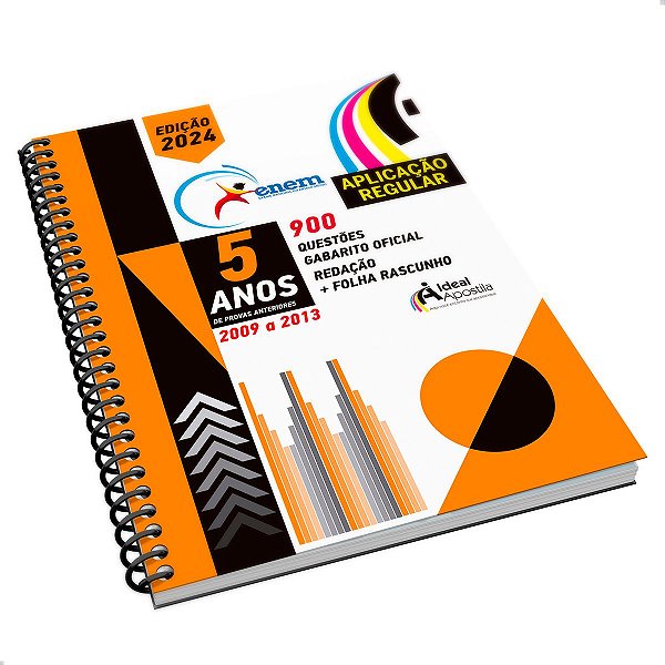 Apostila Enem 5 anos de provas anteriores 2009 a 2013