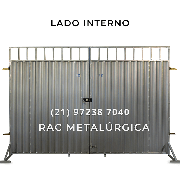 Portão Garagem Em Aço Galvanizado Grade Rac Metalúrgica Portões Galvanizados E Esquadrias Em 6508