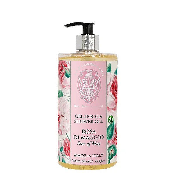Gel Para Banho Rosa de Maio La Florentina 750ml - Vegano e Perfumado | Presente Sofisticado e Luxuoso – o mimo perfeito para qualquer ocasião
