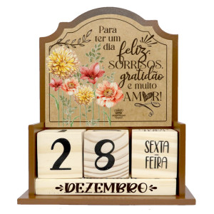 Calendário Permanente "Para Ter um Dia Feliz" – uma fragrância que conquista