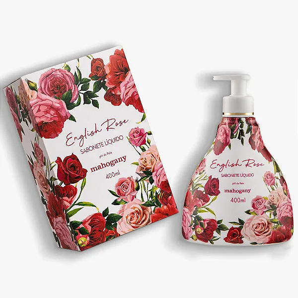 Sabonete Líquido English Rose Mahogany – com toque perfumado e delicado