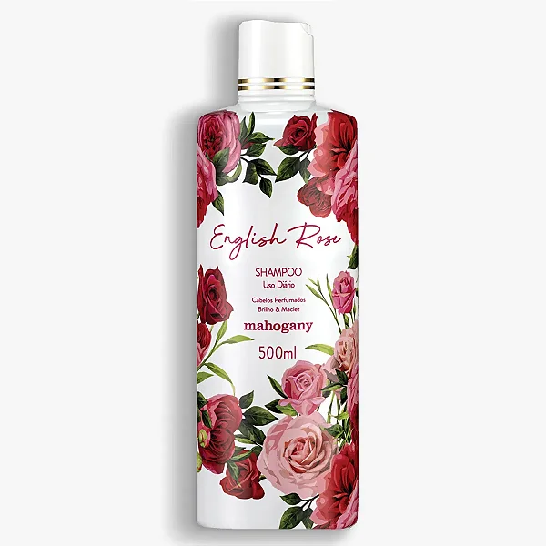 Shampoo English Rose Mahogany 300ml – Presente Floral e Sofisticado