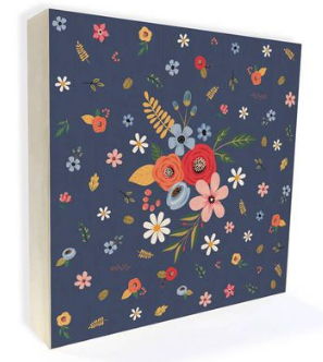 Quadrinho 20x20 Buquê Azul – um presente com significado