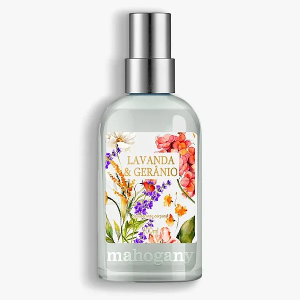 Deo colônia Fragrância Lavanda & Gerânio Mahogany 200ml – Frescor e leveza com um toque de intensidade