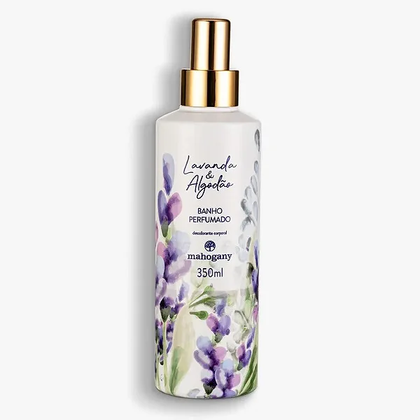 Body Splash Lavanda e Algodão Mahogany 350ml – Frescor Relaxante