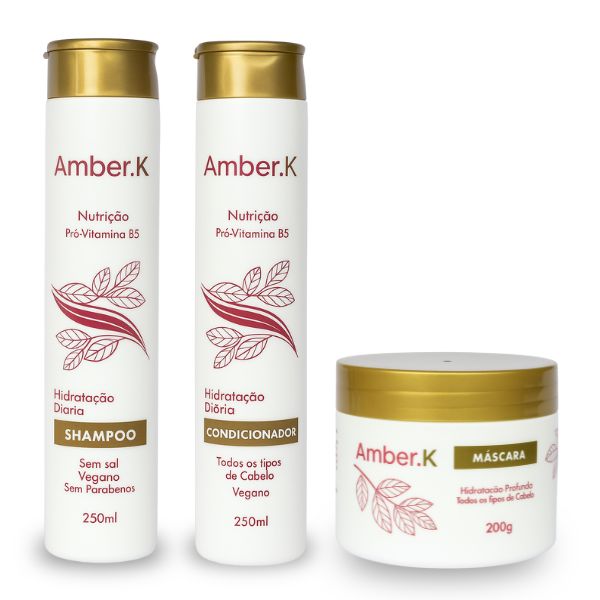 Kit Nutrição e Hidratação Diária - Shampoo + Condicionador + Máscara