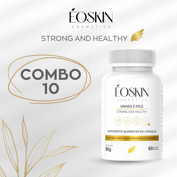 COMBO COM 10UN SUPLEMENTO ALIMENTAR STRONG AND HEALTHY
