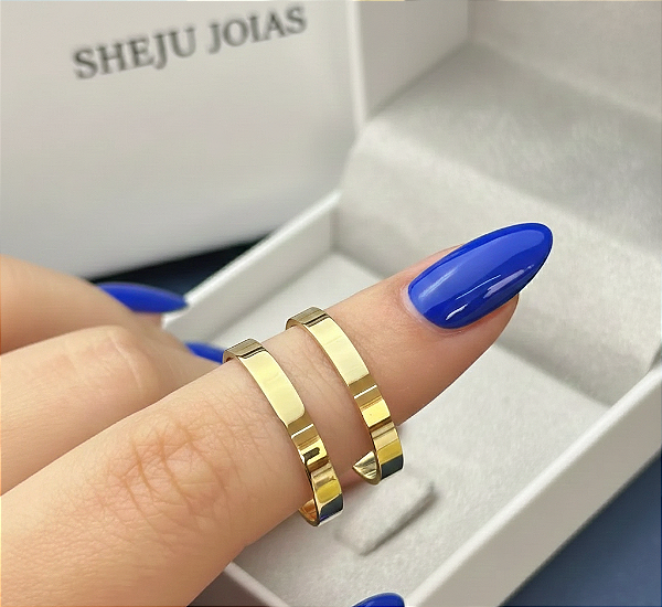 Par de Alianças Daltan Ouro 18k 3mm 3 Gramas o Par