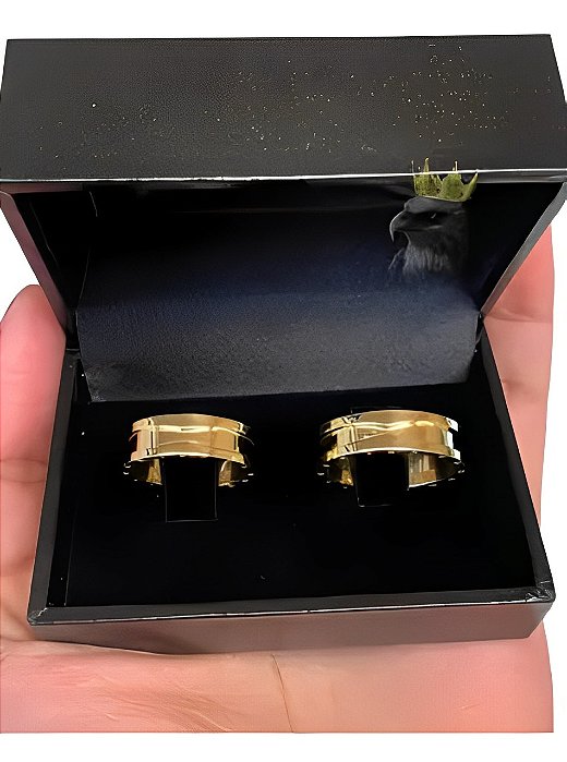 Par de Alianças Bvlgari 16 gramas 7mm Sheju Joias