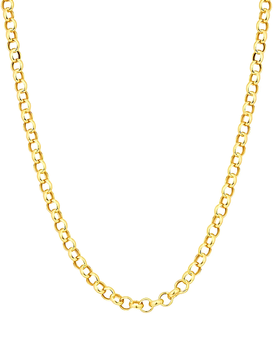 Corrente Elos Portugueses em Ouro Amarelo 18k, 45cm