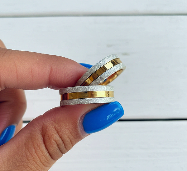 Alianças de Namoro Forever Prata 950 6mm