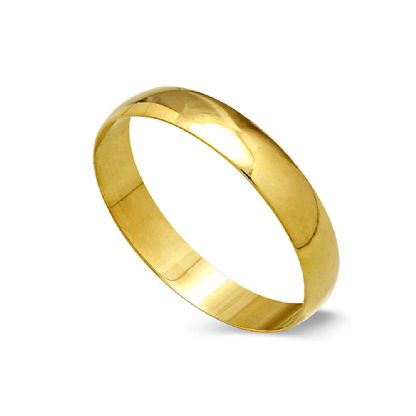 Aliança de Casamento Meiry em ouro 18K AL004 3,4mm