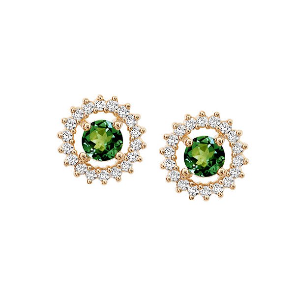 Brinco Viridi Ouro 18K Safiras Brancas e Esmeralda BR1321