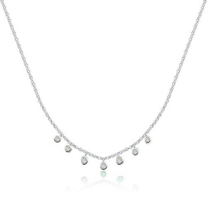 Gargantilha em Prata com Zirconias GR519