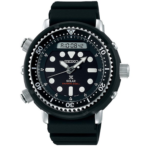 Relógio Seiko Masculino Solar Prospex Mar Arnie PADI SNJ025P1 P1PX