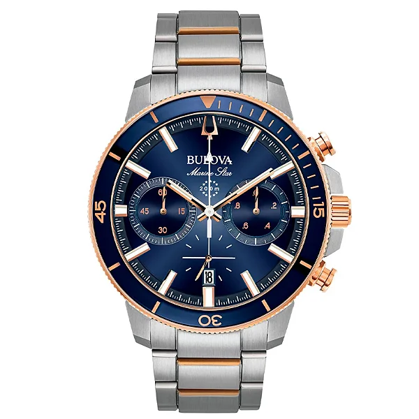 Relógio Bulova Masculino Quartz Marine Star 98B301