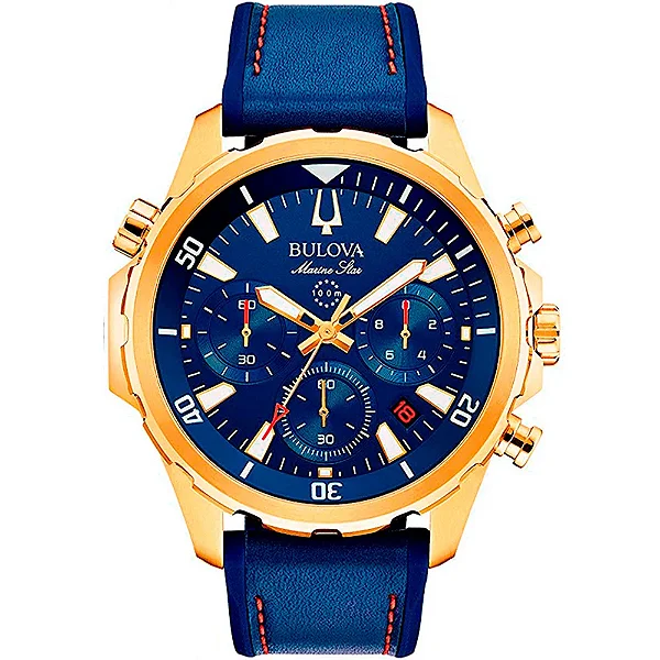 Relógio Bulova Masculino Quartz Marine Star 97B168