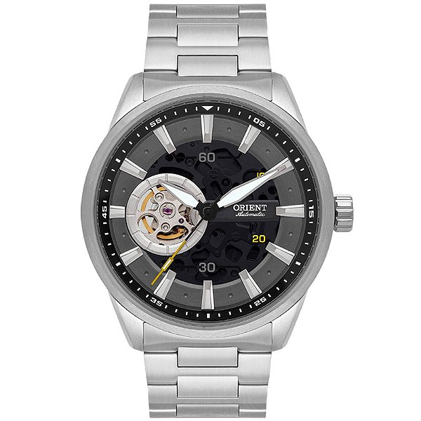 Relógio Orient  Masculino Automático Open Heart  NH7SS003 G1SX