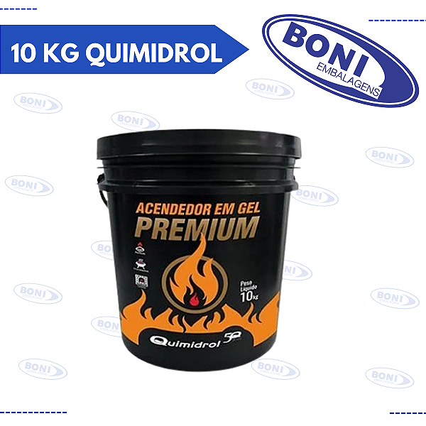 ÁLCOOL GEL ACENDEDOR 10 KG QUIMIDROL