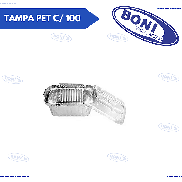 BANDEJA DE ALUMÍNIO DSM FS TAMPA PET C/ 100 WYDA