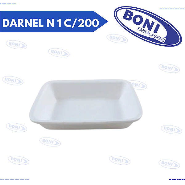 BANDEJA ISOPOR DARNEL N 1 C/200