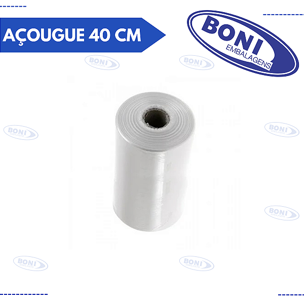 BOBINA PLÁSTICA AÇOUGUE 40 CM