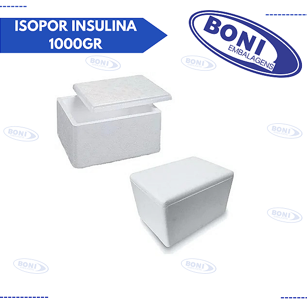 CAIXA ISOPOR INSULINA 1000GR