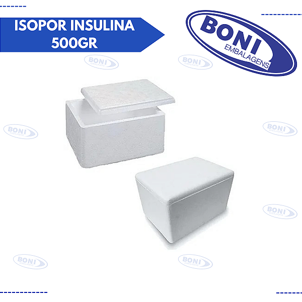 CAIXA ISOPOR INSULINA 500GR