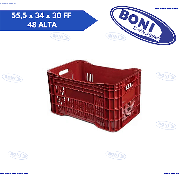 CAIXA PLÁSTICA  55,5 x 34 x 30 FF 48 ALTA