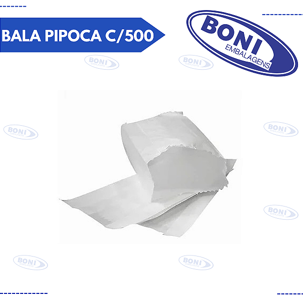 CARTUCHO BRANCO PARA BALA PIPOCA C/500
