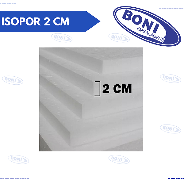 CHAPA DE ISOPOR 2 CM