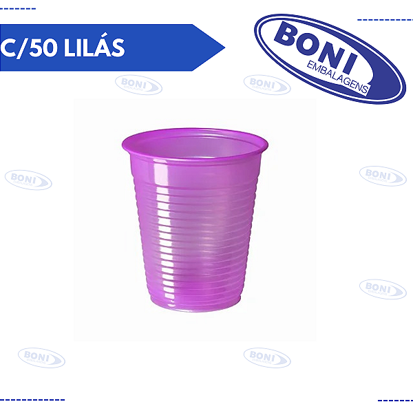 COPO 200 ML C/50 LILÁS