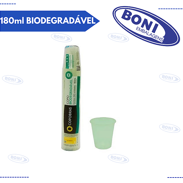 COPO COPOBRÁS 180 ml BIODEGRADÁVEL