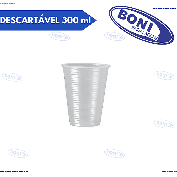COPO DESCARTÁVEL 300 ml PS C/100