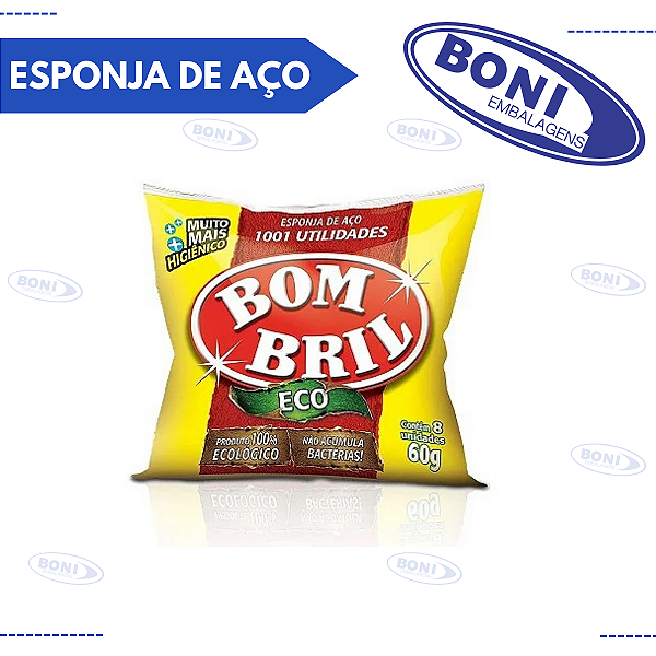 ESPONJA DE AÇO BOMBRIL C/ 8