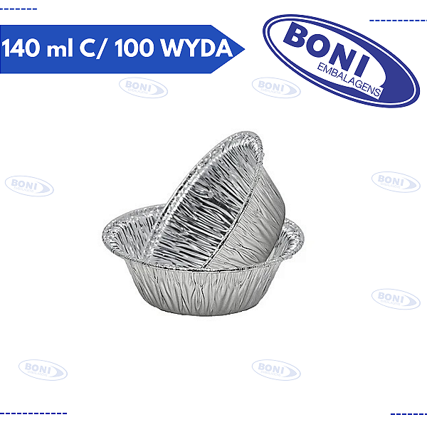 FORMA DE EMPADA GRANDE 140 ml C/ 100 WYDA