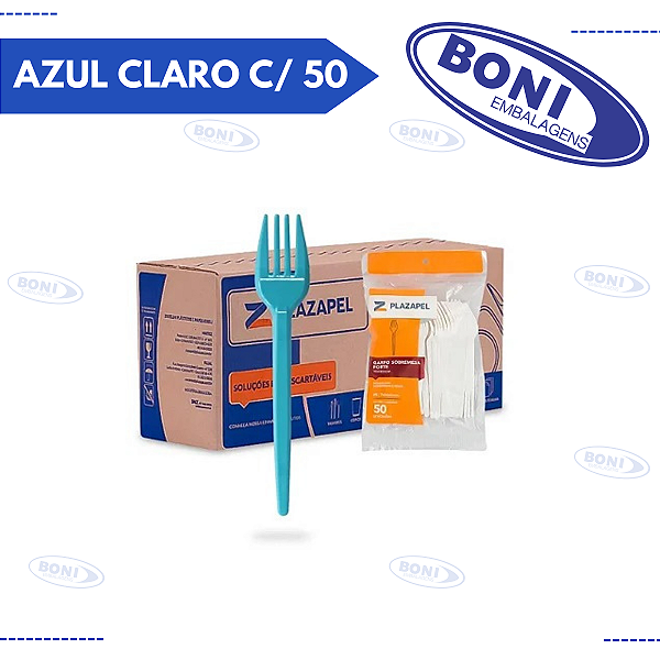 GARFO AZUL CLARO C/ 50 PLAZAPEL