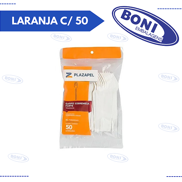 GARFO LARANJA C/ 50 PLAZAPEL