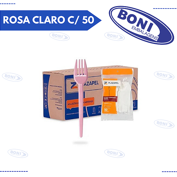 GARFO ROSA CLARO C/ 50 PLAZAPEL