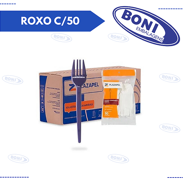 GARFO ROXO C/50 PLAZAPEL