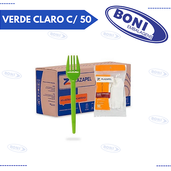 GARFO VERDE CLARO C/ 50 PLAZAPEL