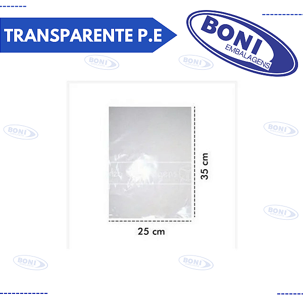 PLÁSTICO TRANSPARENTE P.E. 25x35 0,10