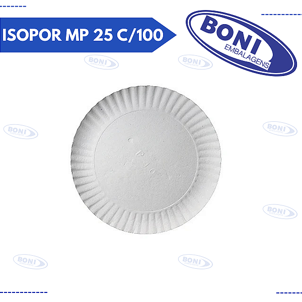 PRATO ISOPOR MP 25 C/100