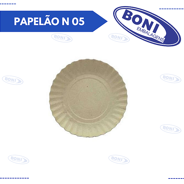 PRATO PAPELÃO N 05 22,5 CM c/100