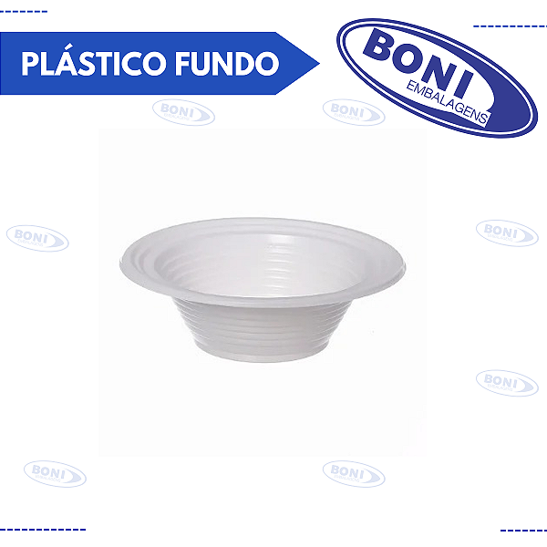 PRATO PLÁSTICO FUNDO 18 CM C/ 10