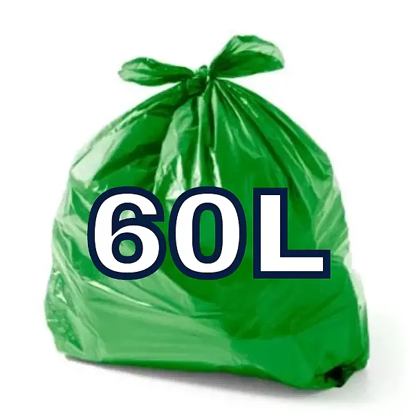 SACO LIXO VERDE 60 LTS C/100