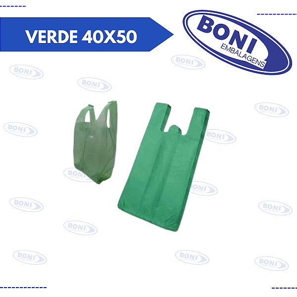 SACOLA VERDE 40x50 pct c/4 kg