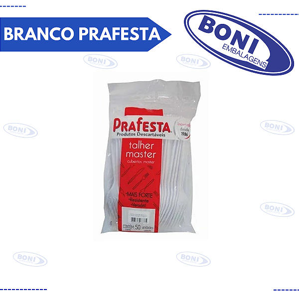 GARFO MASTER BRANCO PRAFESTA C/50