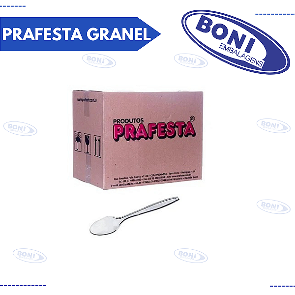 COLHER MASTER CRISTAL PRAFESTA GRANEL C/500